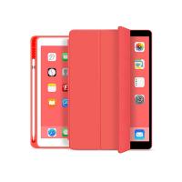 Haffner FN0361 Apple iPad 10.2 (2019/2020/2021) on/off funkcióval, Pencil tartóval - piros védőtok