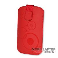 Univerzális tok kihúzható Samsung I9000 / Sony X10 méret piros / bordó