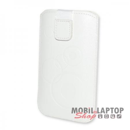 Univerzális tok kihúzható Samsung I9000 / Sony X10 méret fehér